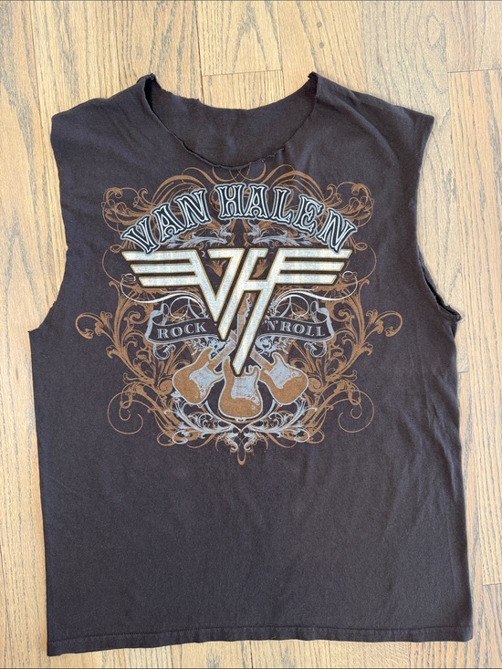 Van Halen Other - Van Halen Men’s Brown Graphic Rock Tank Tee Size Large